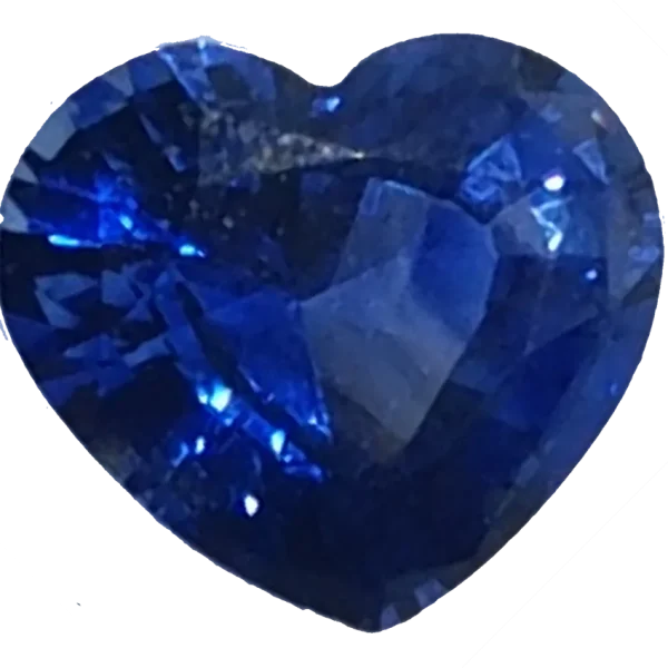 2.81 Ct. Heart Blue Sapphire front 3 - Natural Blues Sapphires