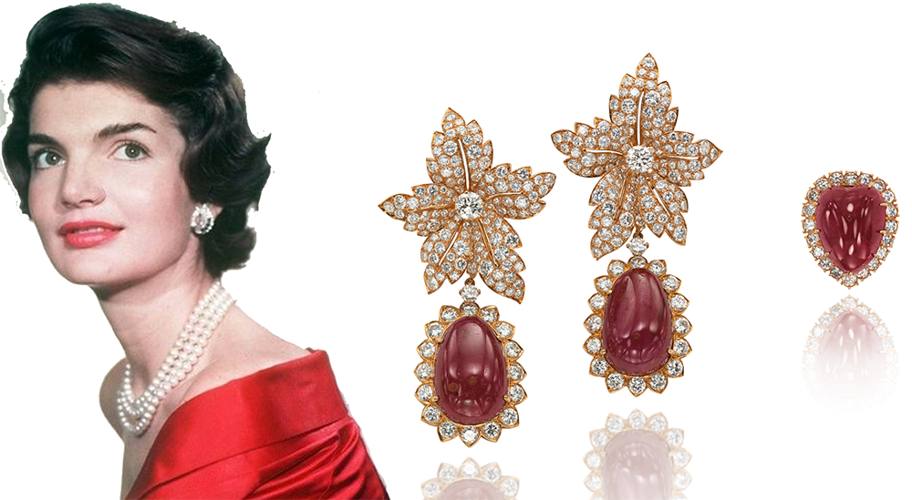 Jacqueline Kennedys Diamond Waterfall Earrings