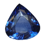 Pear blue sapphire